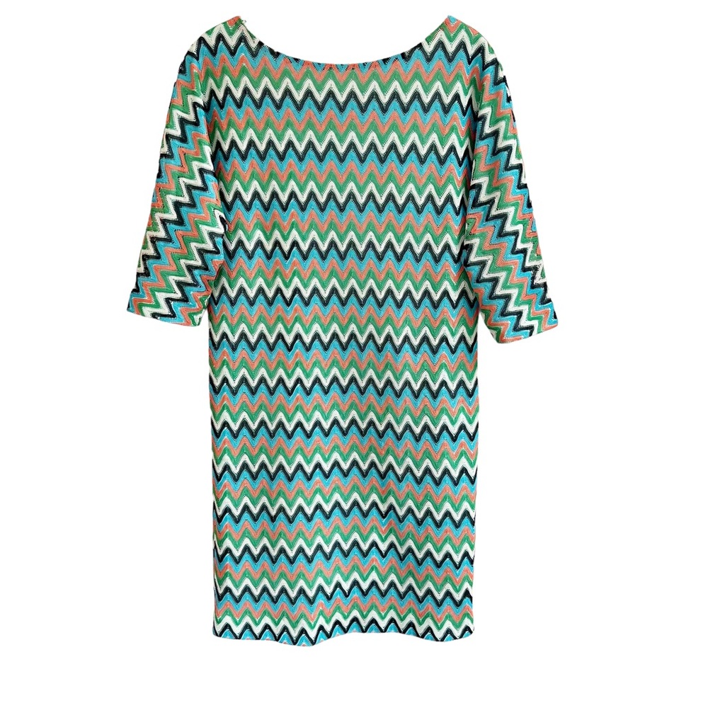 Mikael Aghal Chevron Dress 4